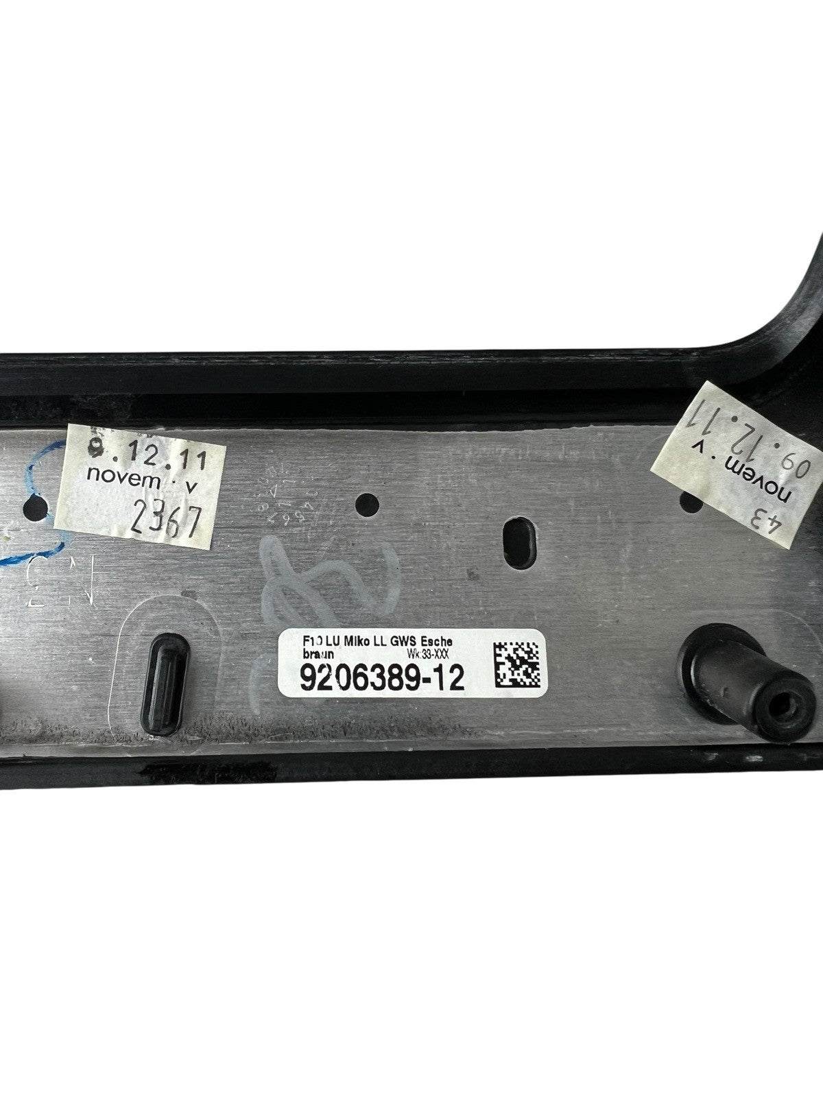 2011-2016 BMW F10 5-Series Center Console Trim Panel Decoration 9206389-12 OEM