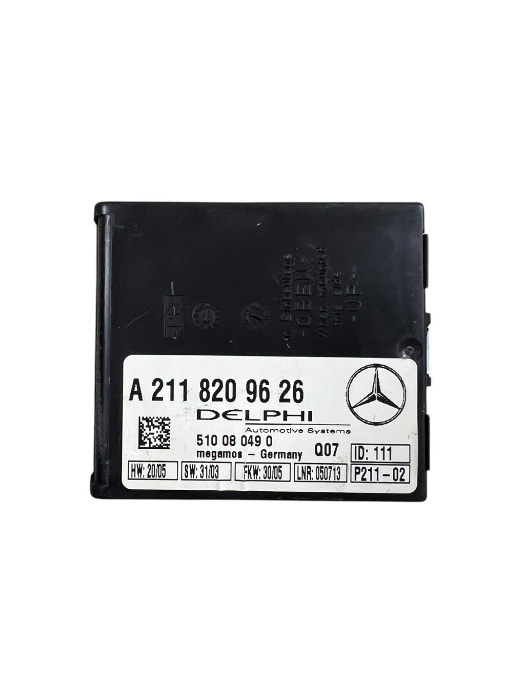 2003 - 2009 MERCEDES E350 ANTI THEFT ALARM MODULE A2118209626 OEM