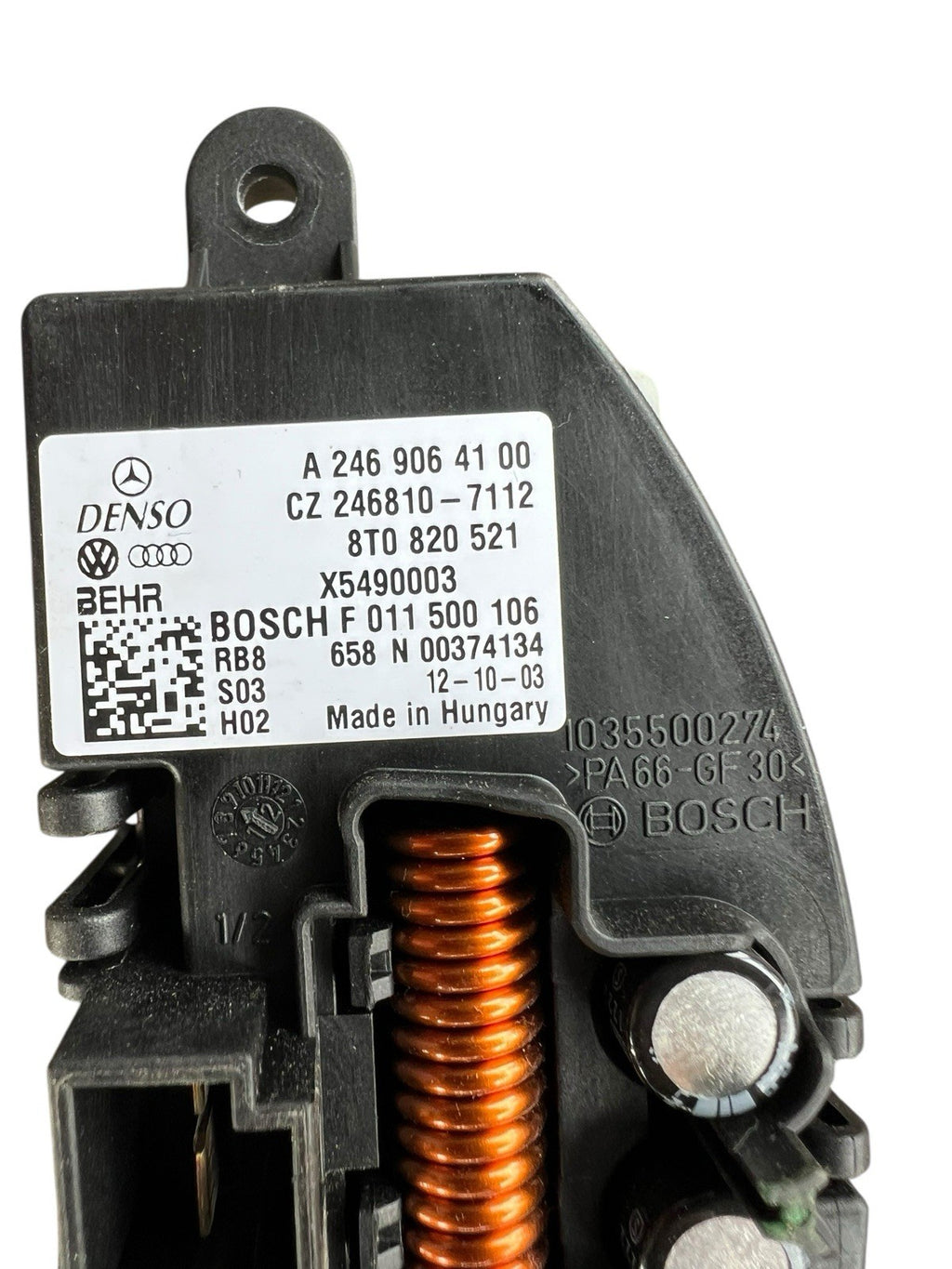 2013-2017 AUDI Q5 A5 S5 A4 A/C HEATER BLOWER MOTOR RESISTOR 8T0 820 521 A OEM