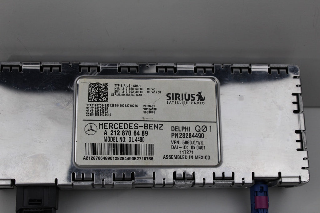 2010-13 MERCEDES E350 SATELLITE RADIO RECEVIER MODULE OEM A2128706489