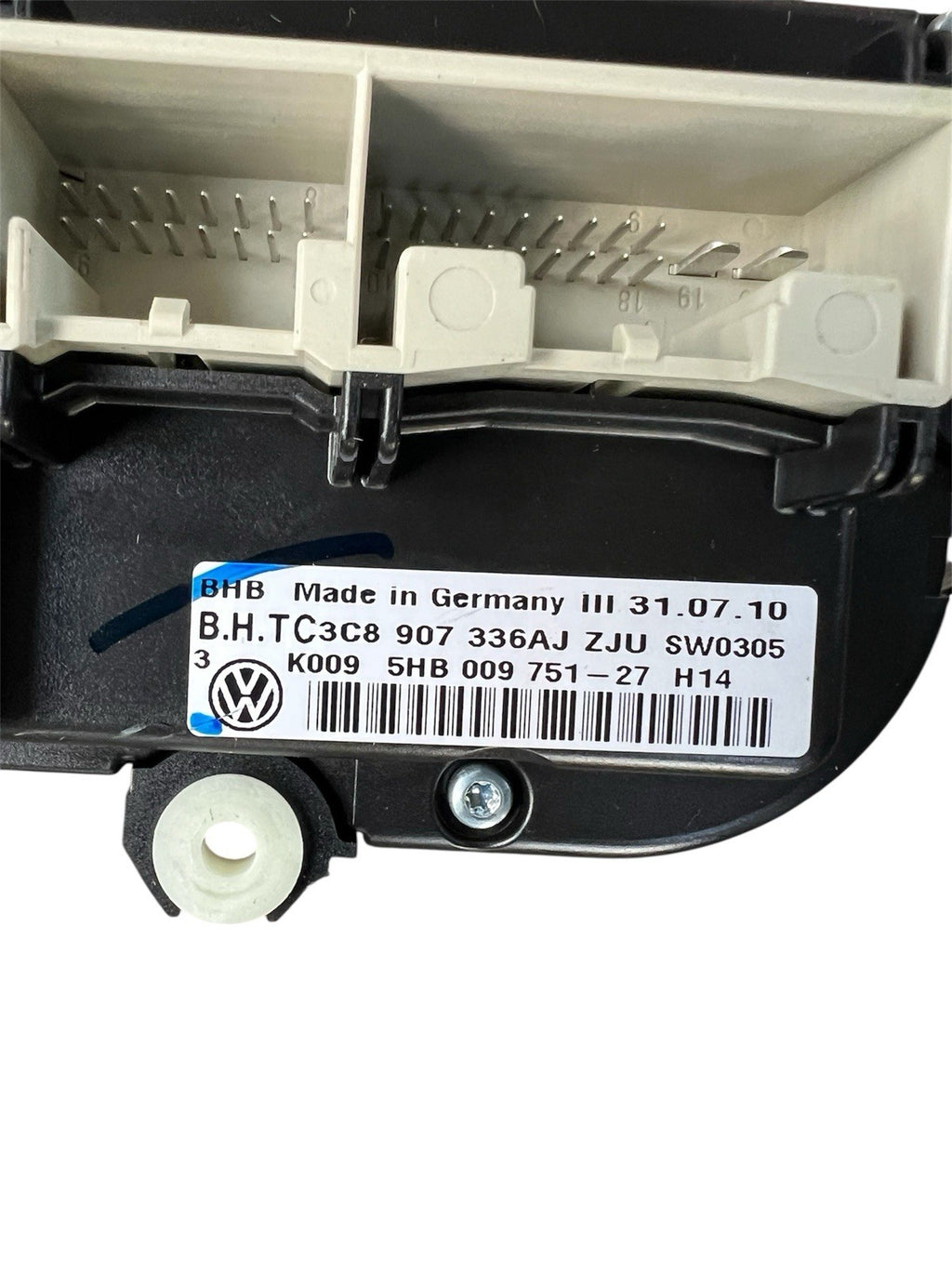 2010-2014 VW Jetta AC Heater Temperature Control Switch OEM 5HB 009 751-27