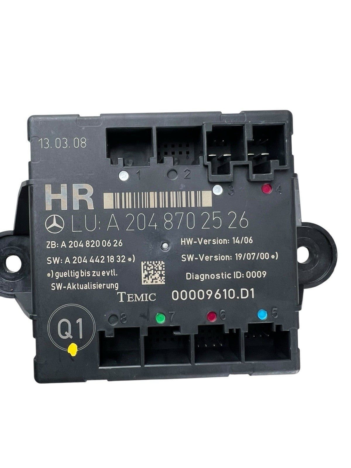 ✅08-14 Mercedes C300 C350 Rear Right Side Door Control Module OEM A2048702526