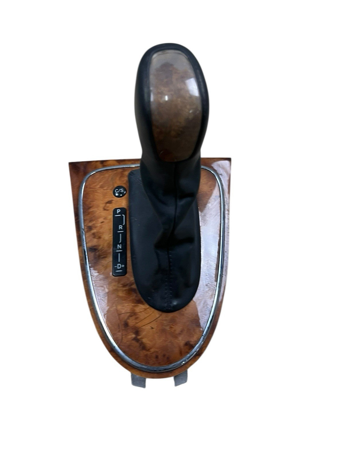 03-06 E350 W211 E320  Mercedes Benz Shifter Knob Cover Bezel Trim Selector Wood