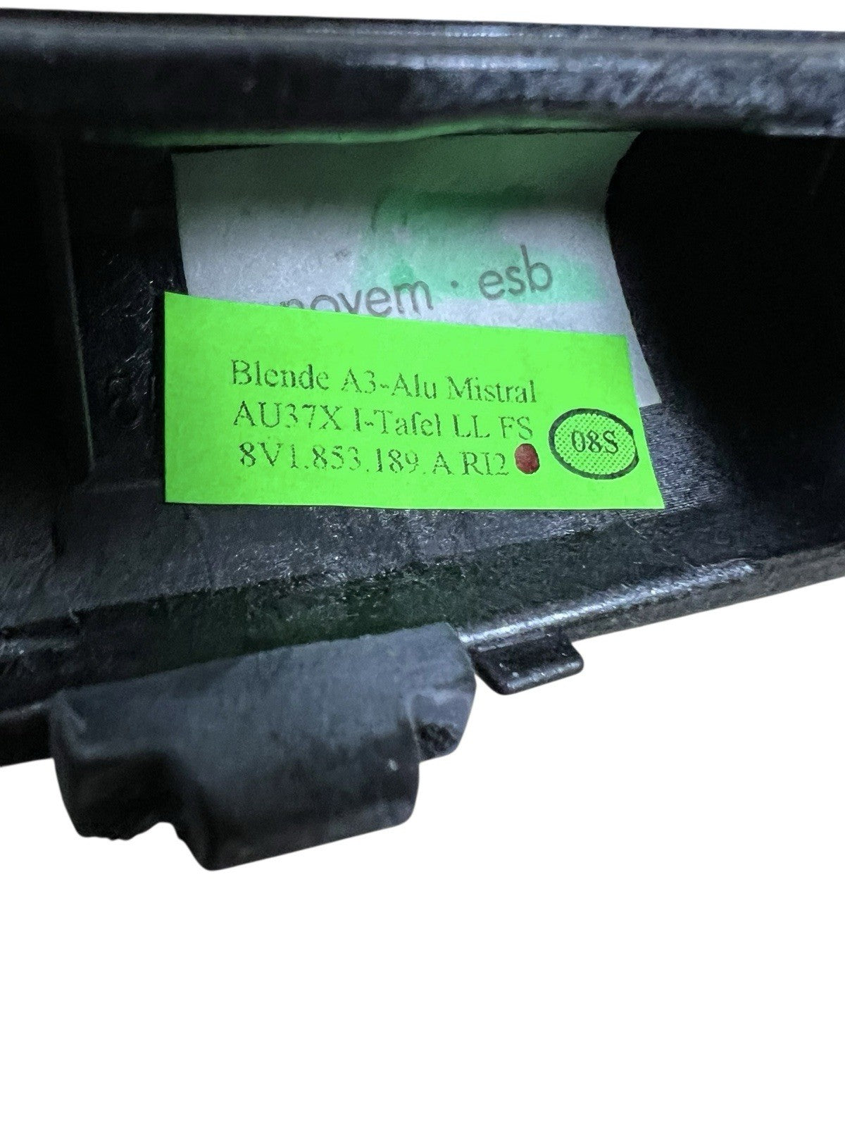 2015-20 AUDI A3 FRONT LEFT SIDE DASH DASHBOARD OUTER COVER TRIM MOLDING OEM