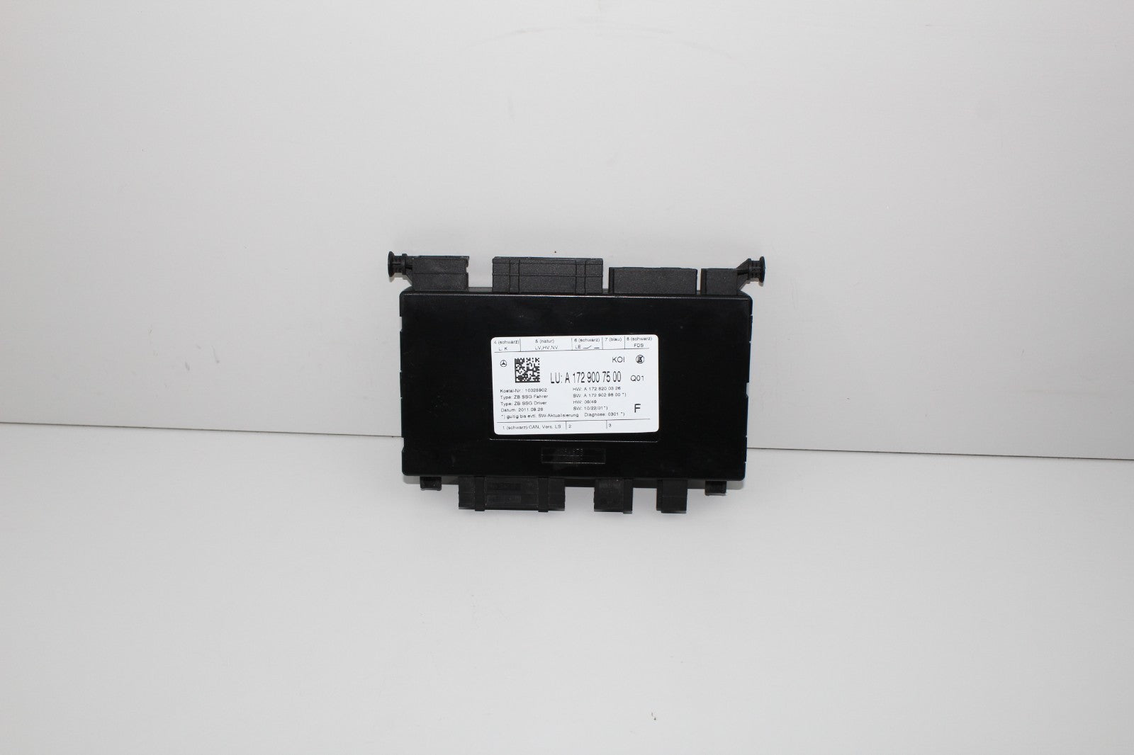 2012 MERCEDES E350 FRONT LEFT SEAT MEMORY CONTROL MODULE OEM A1729007500
