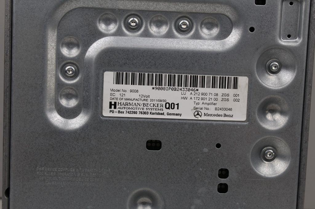 2008-17 MERCEDES E350 AMPLIFIER AMP HARMAN /BECKER OEM A2129007108