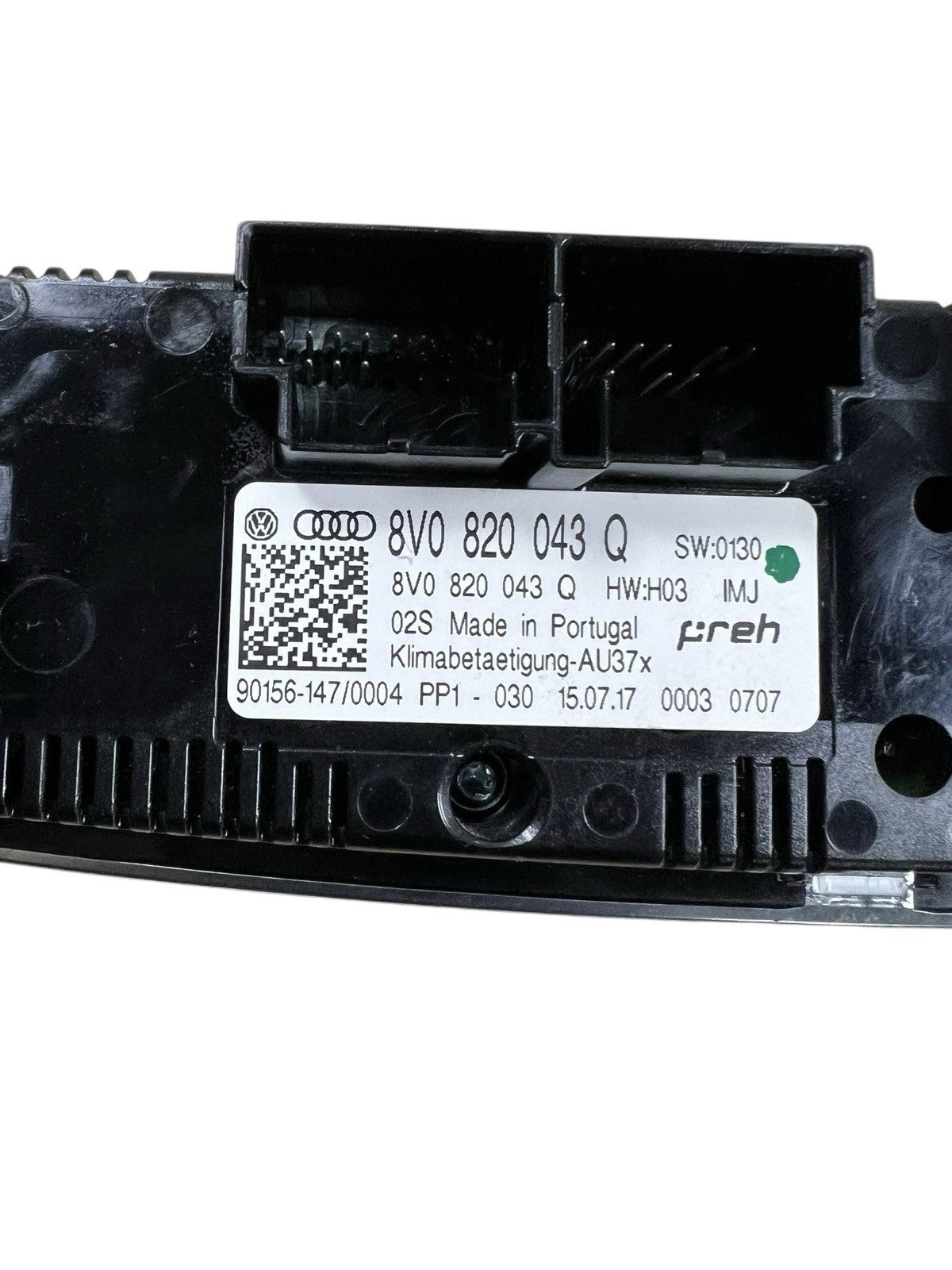 2015-20 Audi A3 S3 RS3 HVAC AC Heat Climate Control Switch Panel  8V0820043Q OEM