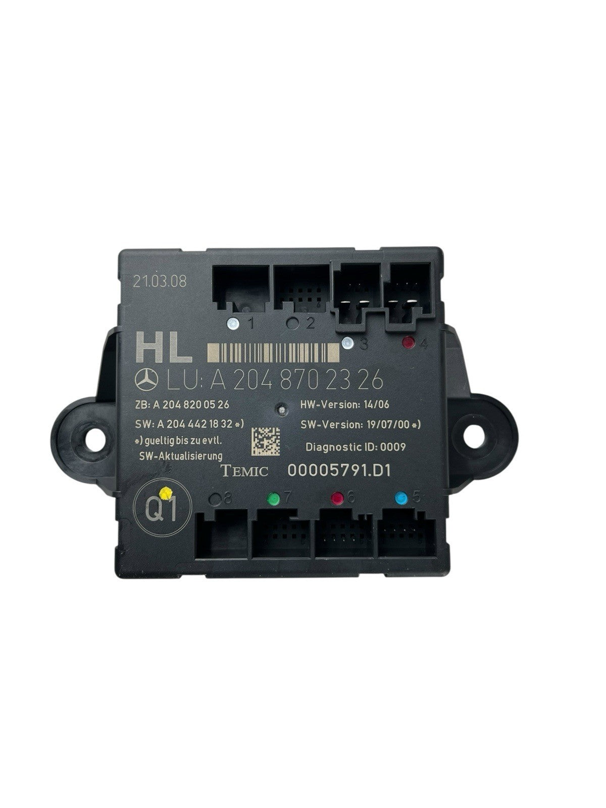 ✅2008–2010 MERCEDES W204 C300 C350 REAR LEFT DOOR CONTROL MODULE OEM A2048702326