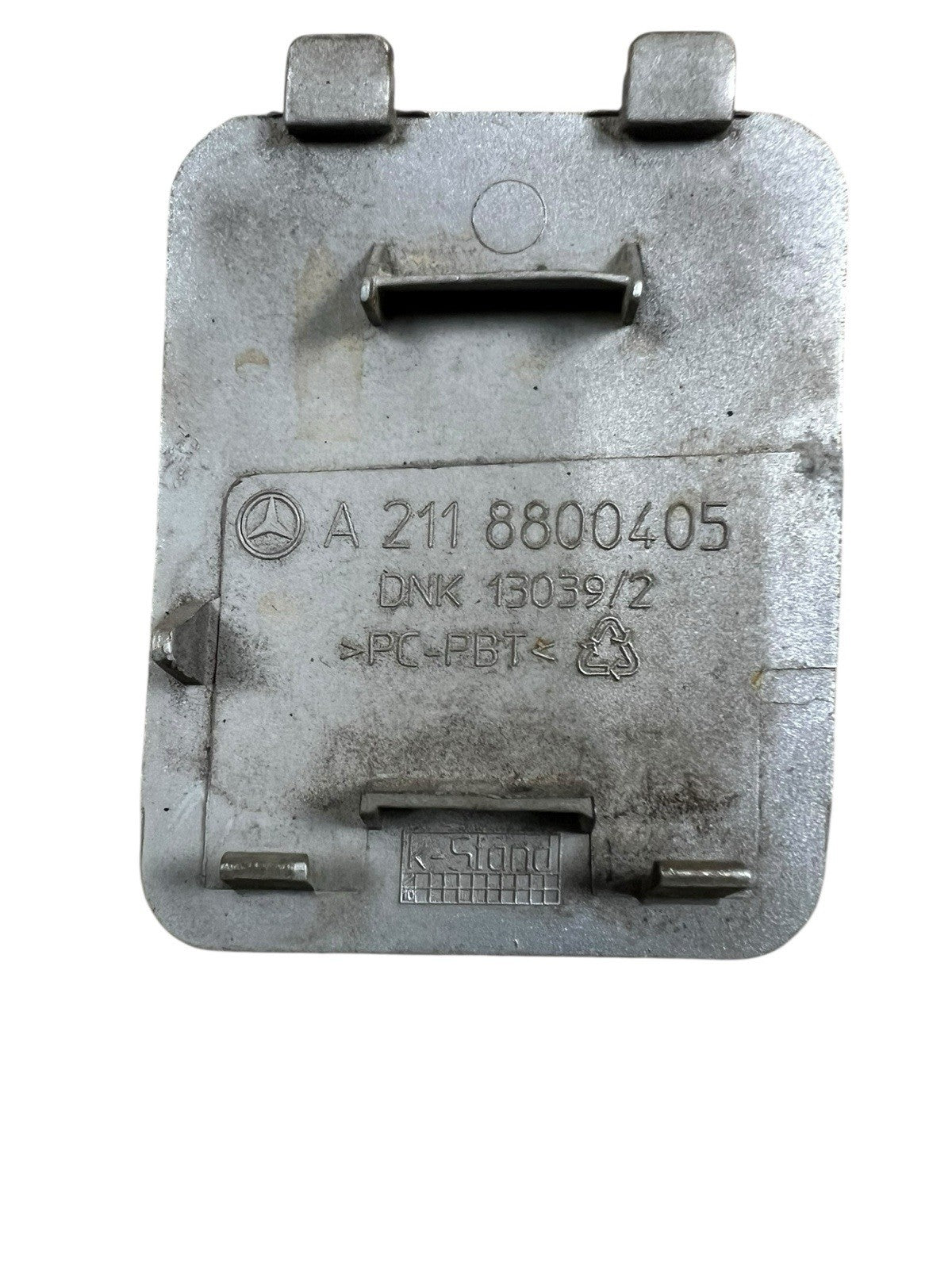2006 Mercedes-Benz E3 50 Rear Bumper Toe Hook Cover Silver OEM A2118800405