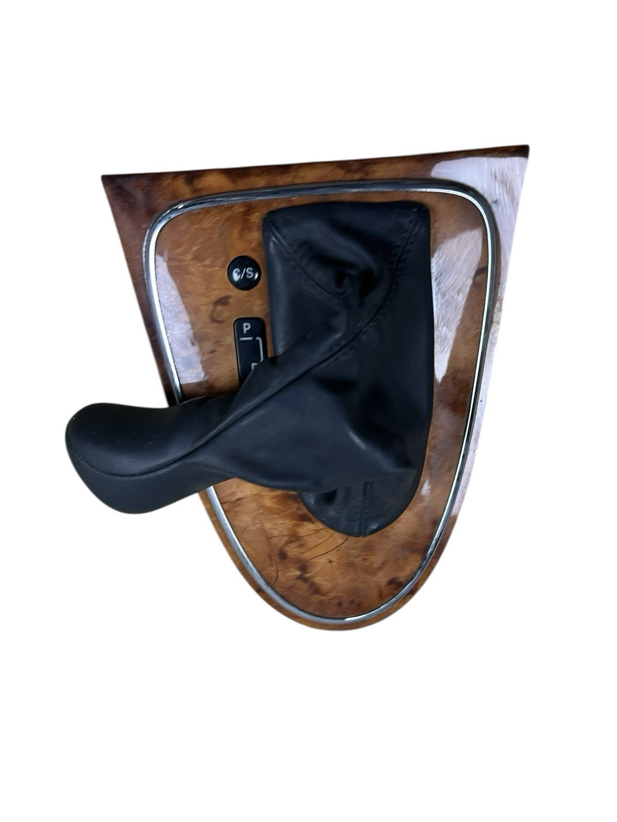 03-06 E350 W211 E320  Mercedes Benz Shifter Knob Cover Bezel Trim Selector Wood