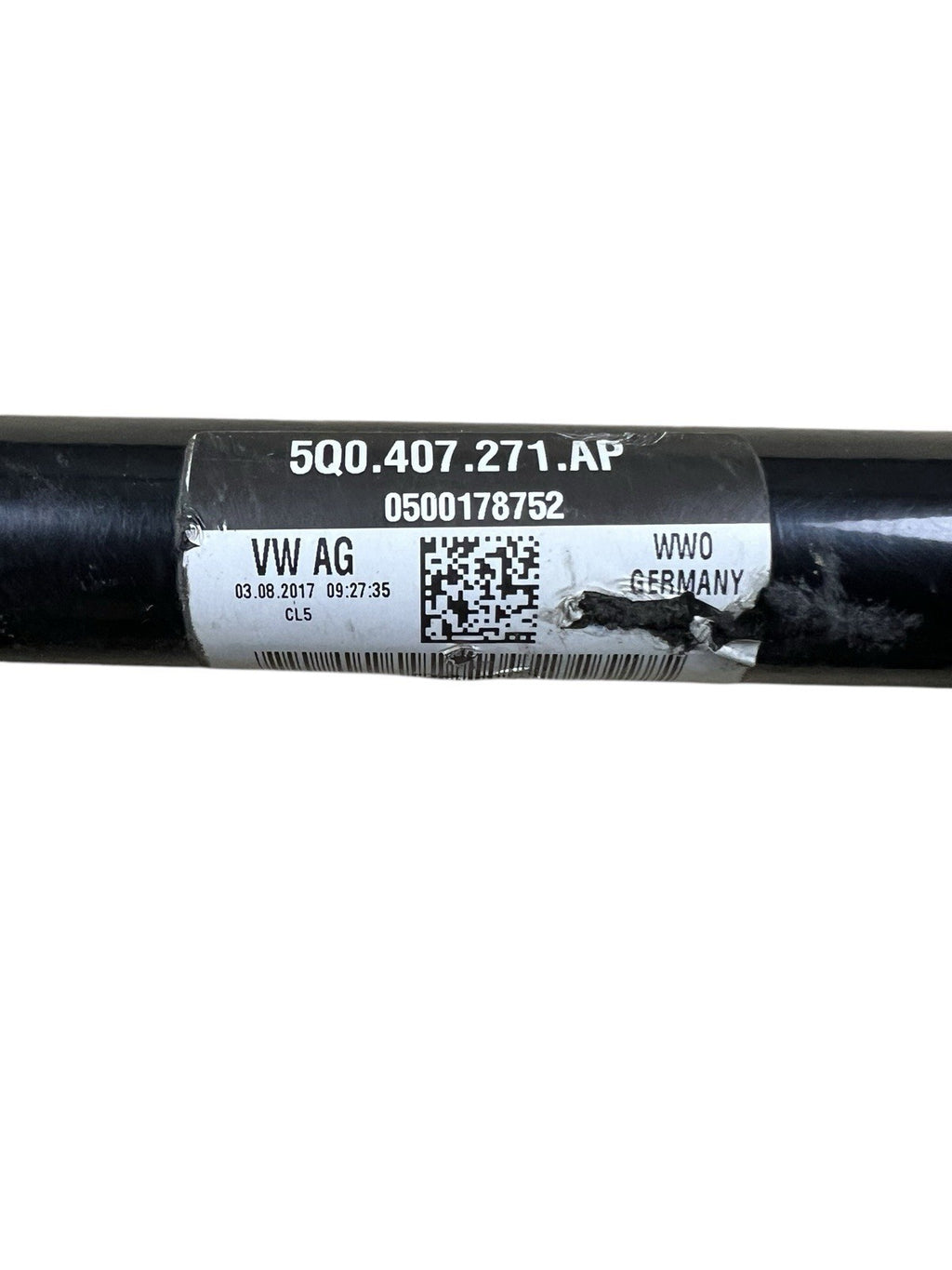 2015-20 Audi A3 Front Left Driver Side Cv Axle Shaft Half Shaft OEM 5q407271ap